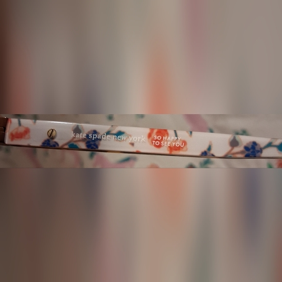 EUC Kate Spade Diandra Tortoise Cat Eye & Floral Reading Glasses Vision Frames - Picture 7 of 8